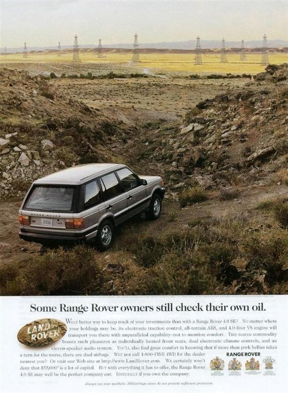 Range Rover P38 print advertisement