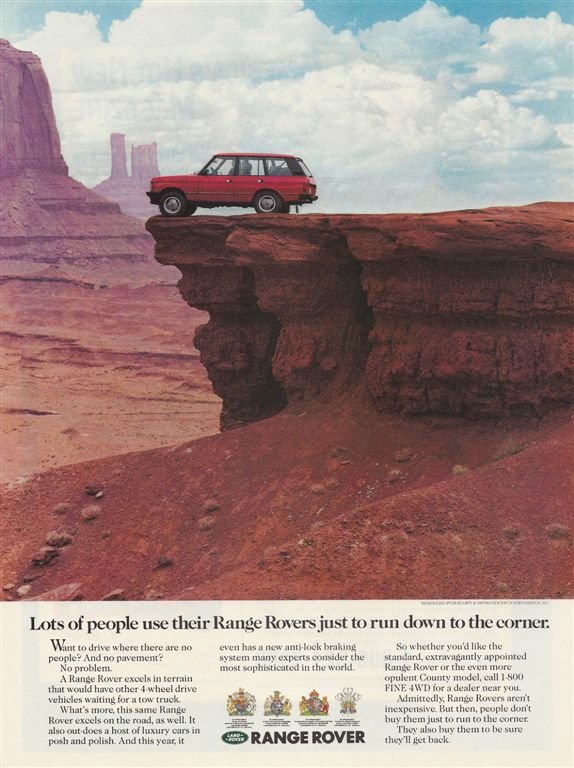 Range Rover Classic print advertisement