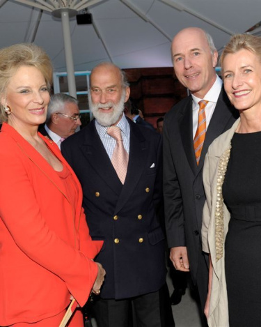Prince Michael of Kent and Hungarian wife, Maria Anna Carolina Franziska Walpurga Bernadette, Carl - Peter Forster / Group CEO Tata Motorsand Didi Forster (wife of General Motors President Carl Peter Forster)40th birthday celebration of Range Rover and Sneak Preview of the new Range Rover EVOQUE at The Orangery, Kensington Palace, London, 01.07.2010.Agency People Image (c.) Michael Tinnefeld