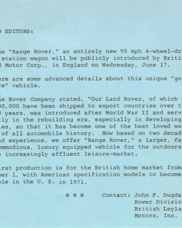 1971_Range_Rover_Press_Release